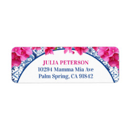 Grekland Medelhavet Mamma Mia Party Returadress Etikett