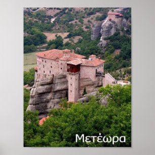 Grekland - Meteora - Poster