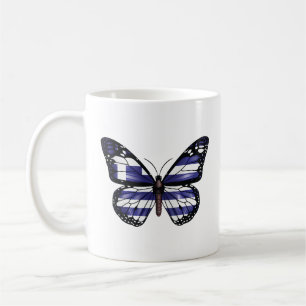 Grekland, Monarch Butterfly Flagga Kaffemugg