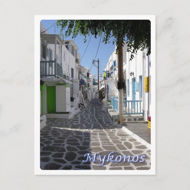 Grekland - Mykonos - Chora - Vykort (Framsida)