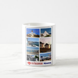 Grekland - Mykonos - I Kärlek - Kaffemugg