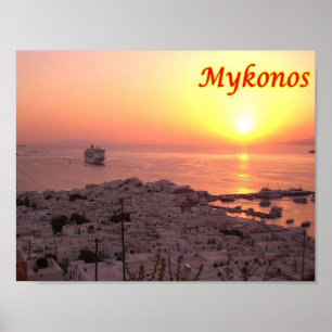 Grekland - Mykonos - Poster