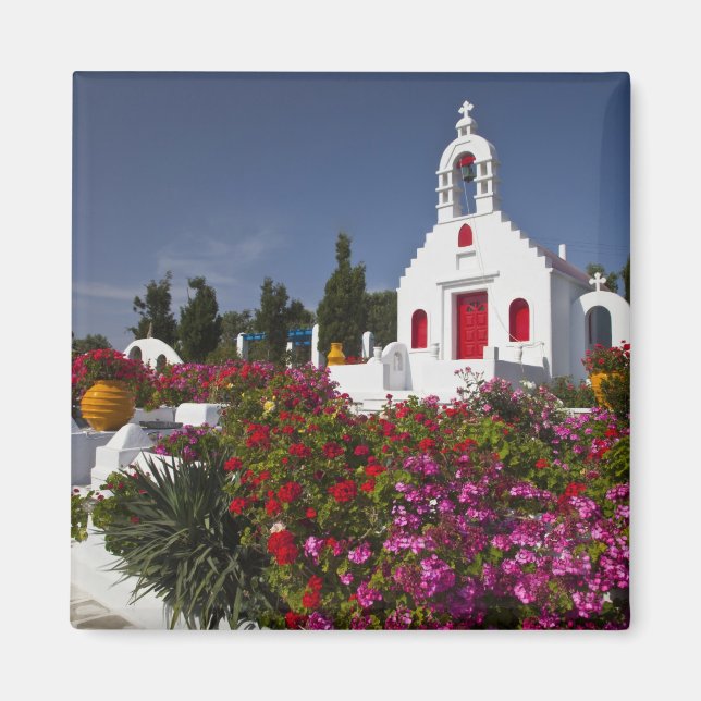 Grekland, Mykonos, Söt litet kapell på Magnet (Framsidan)