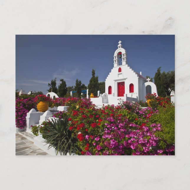 Grekland, Mykonos, Söt litet kapell på Vykort (Framsida)