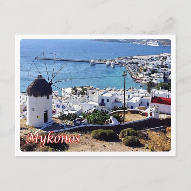 Grekland - Mykonos - Vykort (Framsida)