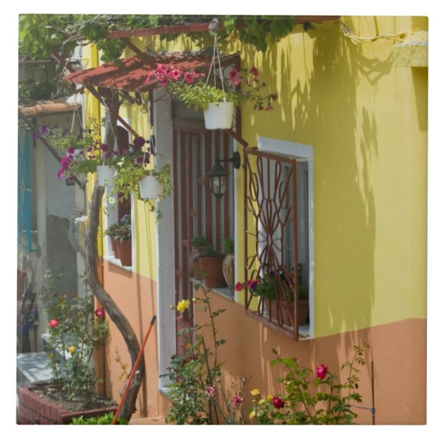 GREKLAND, Nordöstra Egeiska öarna, LESVOS Kakelplatta (Framsidan)