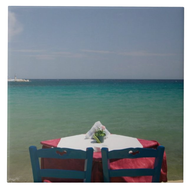 GREKLAND, Nordöstra Egeiska öarna, SAMOS, 2 Kakelplatta (Framsidan)