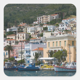 Grekland, nordöstra Egeiska öarna, SAMOS, Fyrkantigt Klistermärke