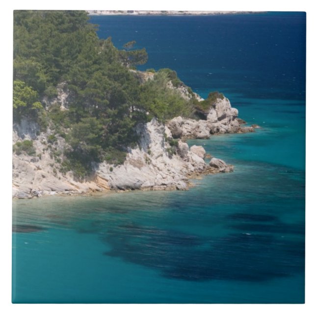 GREKLAND, Nordöstra Egeiska öarna, SAMOS Kakelplatta (Framsidan)