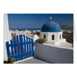 Grekland och den grekiska ön Santorini från Hälsningskort