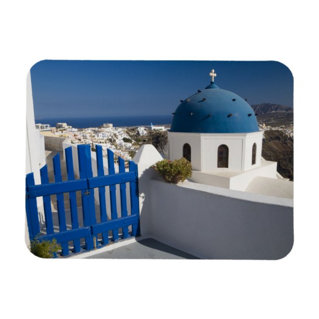 Grekland och den grekiska ön Santorini från Magnet (Horisontell)