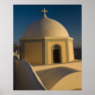 Grekland och den grekiska ön Santorini stad 2 Poster