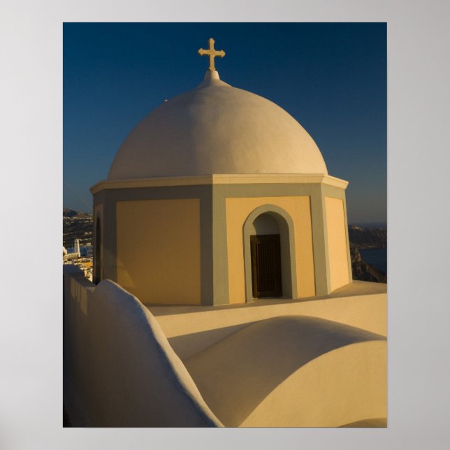 Grekland och den grekiska ön Santorini, stad 2 Poster (Framsidan)