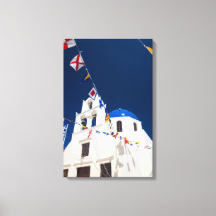Grekland och den grekiska ön Santorini staden Oia Canvastryck