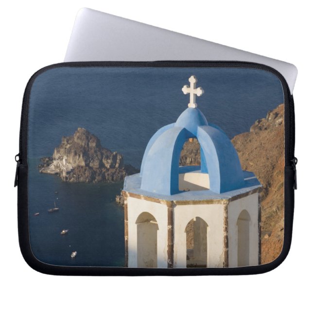 Grekland och den grekiska ön Santorini, staden Oia Laptop Sleeve (Framsidan)