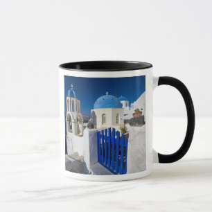 Grekland och den grekiska ön Santorini staden Oia Mugg