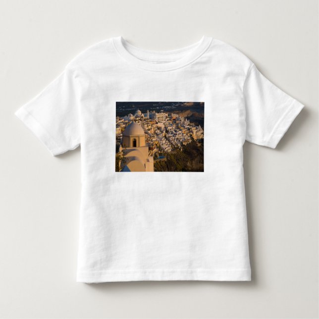 Grekland och den grekiska ön Santorini Tee Shirt (Framsida)
