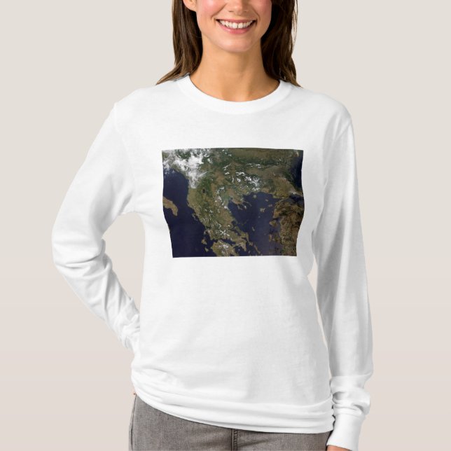 Grekland och dess omgivande land t shirt (Framsida)