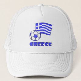 Grekland och Flagga Soccer Ball Keps