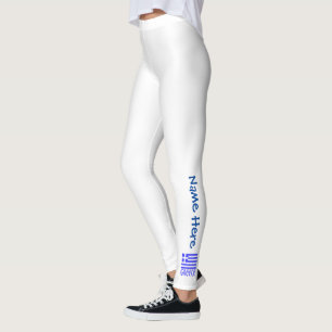 Grekland och grekisk flagga Blå personalisering Leggings