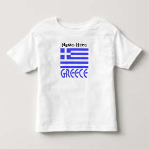 Grekland och grekisk flagga personlig t shirt