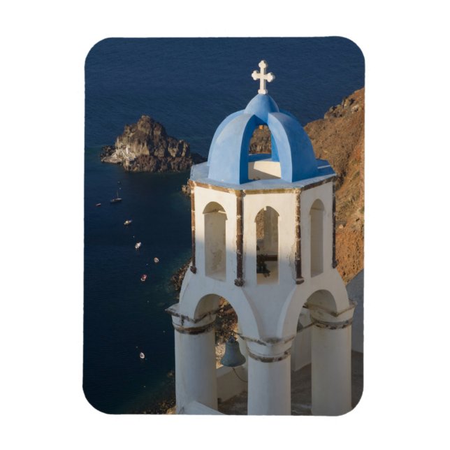 Grekland och grekiska ön Santorini stad Oia 2 Magnet (Vertikal)