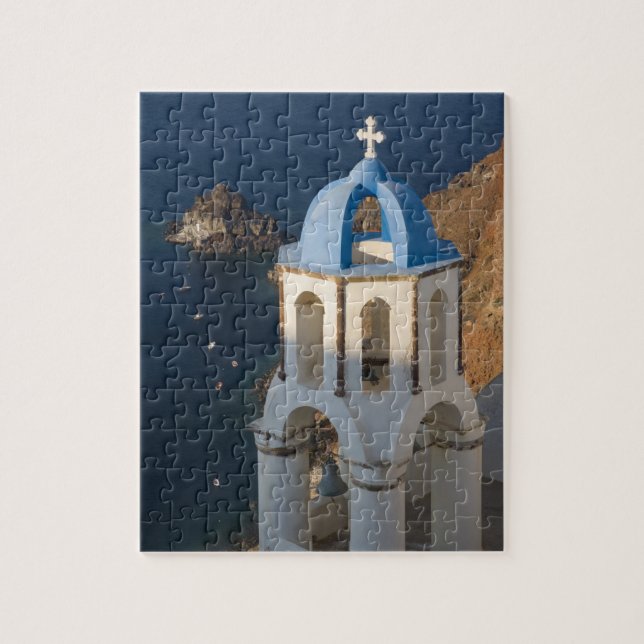 Grekland och grekiska ön Santorini staden Oia 2 Pussel (Vertikal)