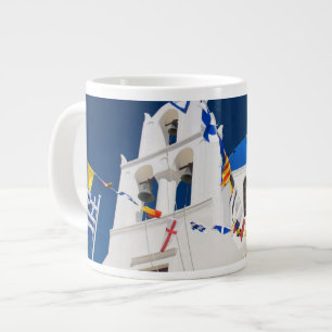 Grekland och grekiska ön Santorini staden Oia 4 Jumbo Mugg