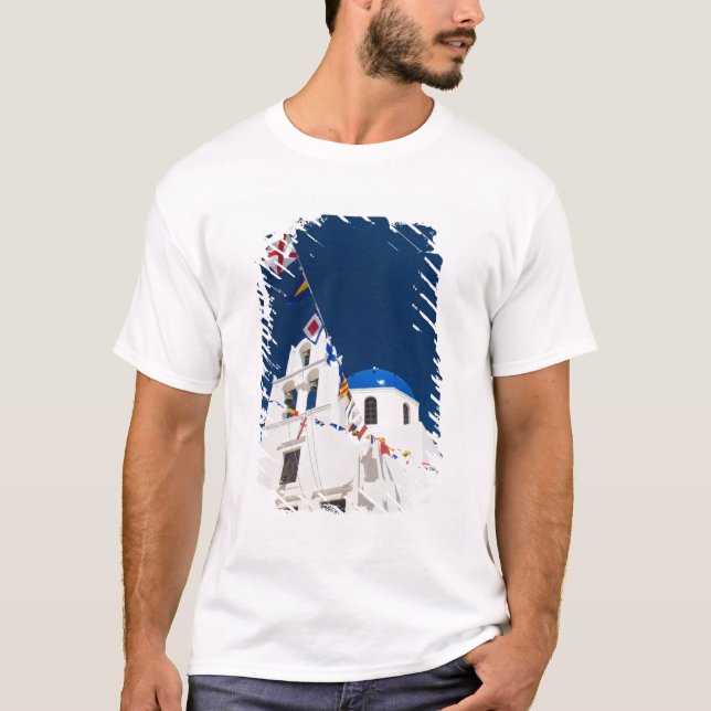Grekland och grekiska ön Santorini staden Oia 4 Tee (Framsida)