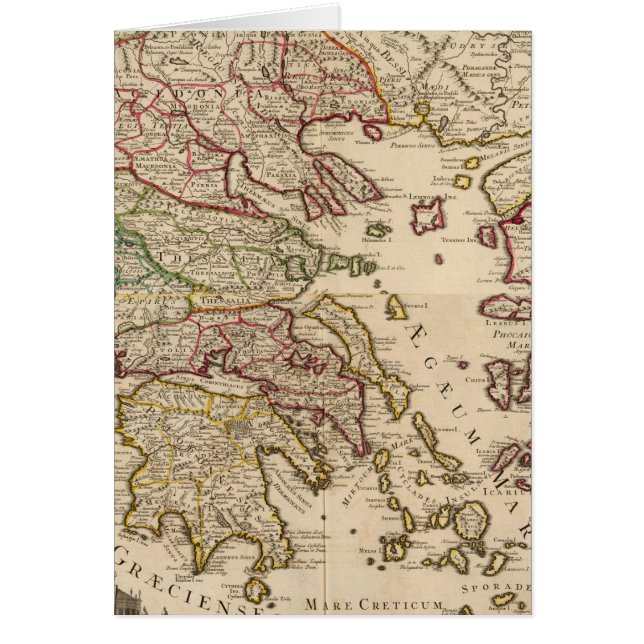 Grekland och Makedonien Hälsningskort (Framsidan)