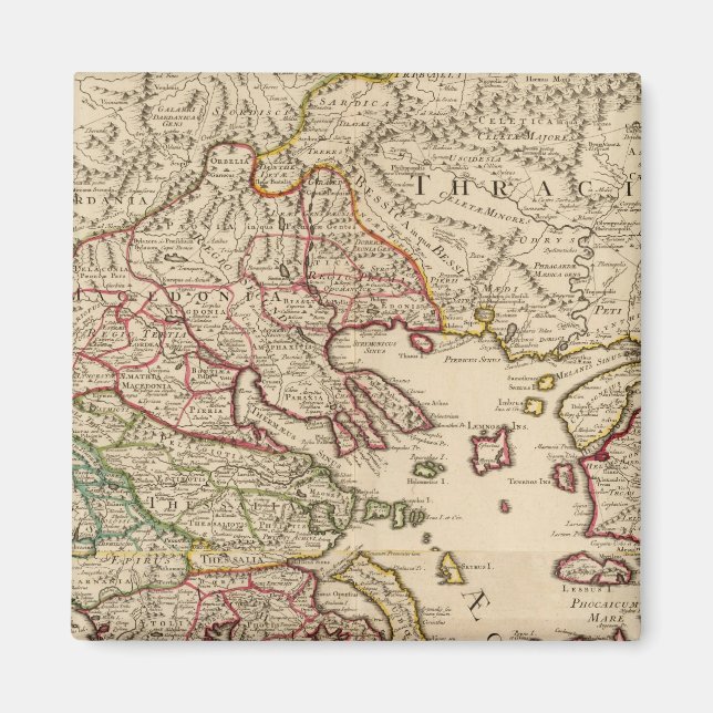 Grekland och Makedonien Magnet (Framsidan)