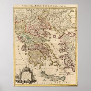 Grekland och Makedonien Poster