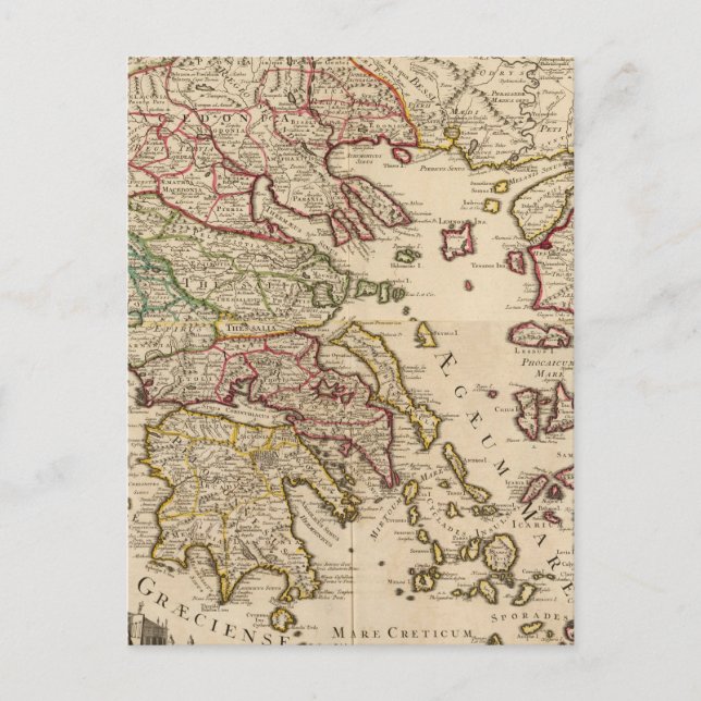 Grekland och Makedonien Vykort (Framsida)