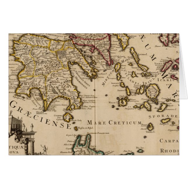 Grekland och Turkiet 3 Hälsningskort (Framsidan Horizontal)