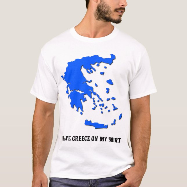 Grekland på min roliga grekiska prideskjorta för t shirt (Framsida)