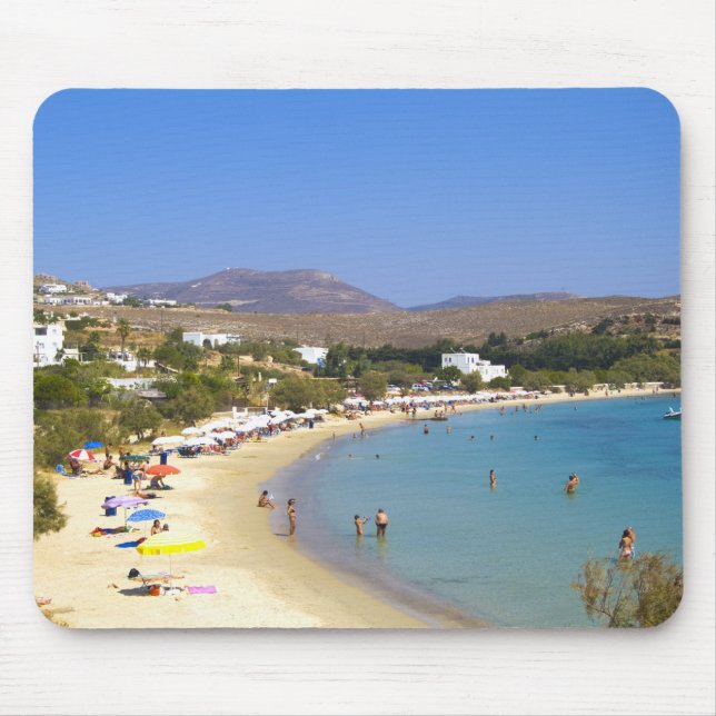 Grekland, Paros Island, Krios Beach ovanifrån Musmatta (Framsidan)