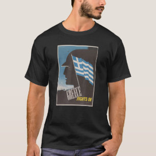 Grekland Poster om kampen mot WW2-propaganda T Shirt