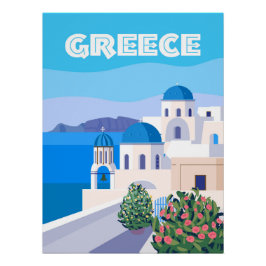 Grekland Poster Travel Santorini Grekiska Perfect Poster
