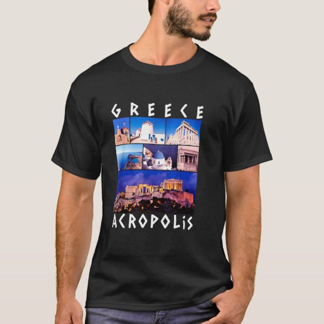 Grekland Present Flagga Grekland Grekiska Hellas A T Shirt (Framsida)
