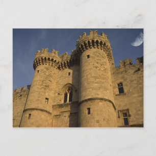 Grekland, Rhodes Town. Vy över palatset Vykort