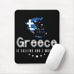 Grekland ringer och jag måste åka Mousepad Musmatta