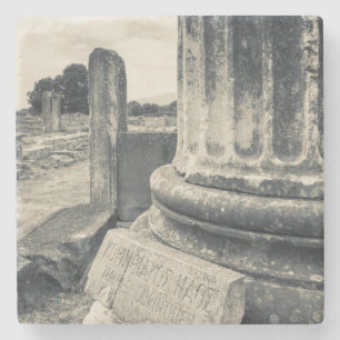 Grekland, ruiner från den gamla staden underlägg sten