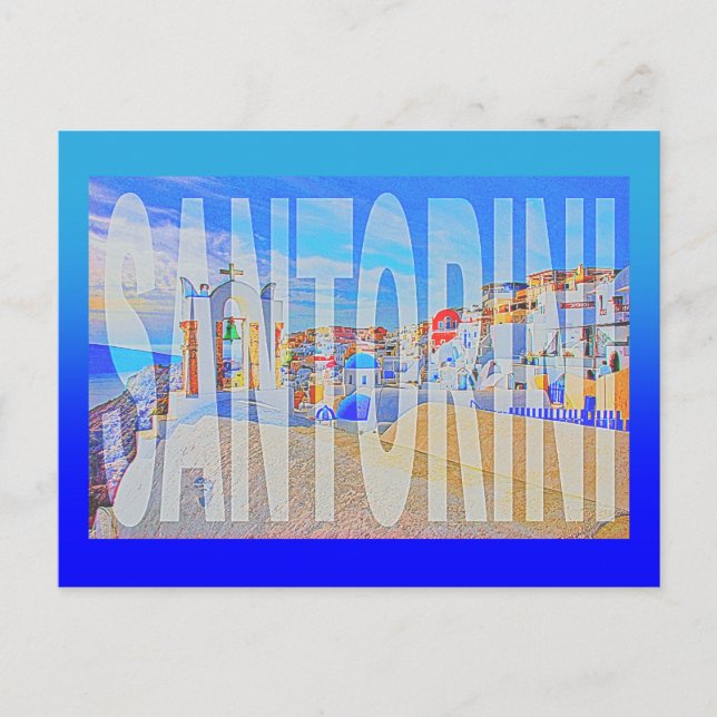 Grekland santorini oia vykort (Framsida)