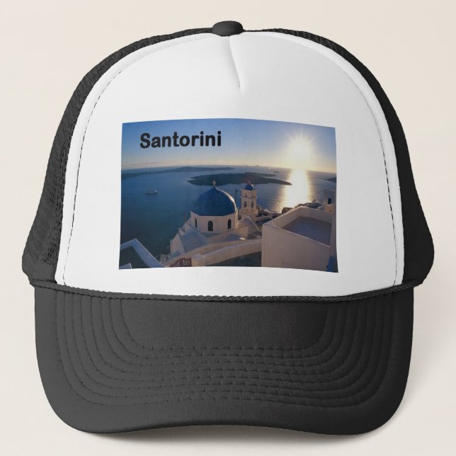 Grekland Santorini solnedgång (St.K) Truckerkeps (Framsida)