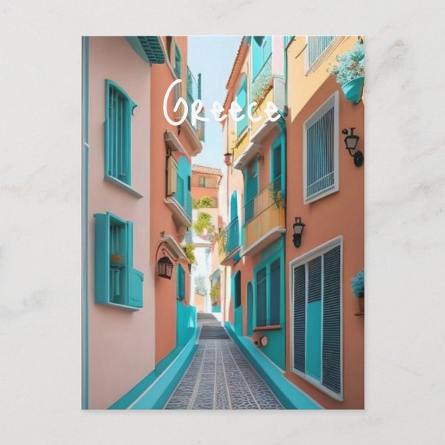 Grekland Santorini Vykort (Framsida)