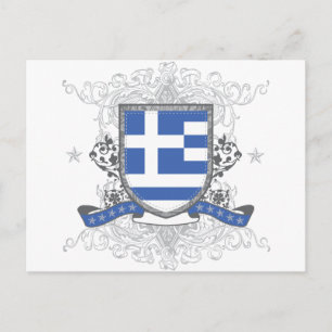 Grekland Shield-vykort Vykort