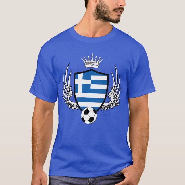 Grekland skyddar fotboll t-shirt (Framsida)