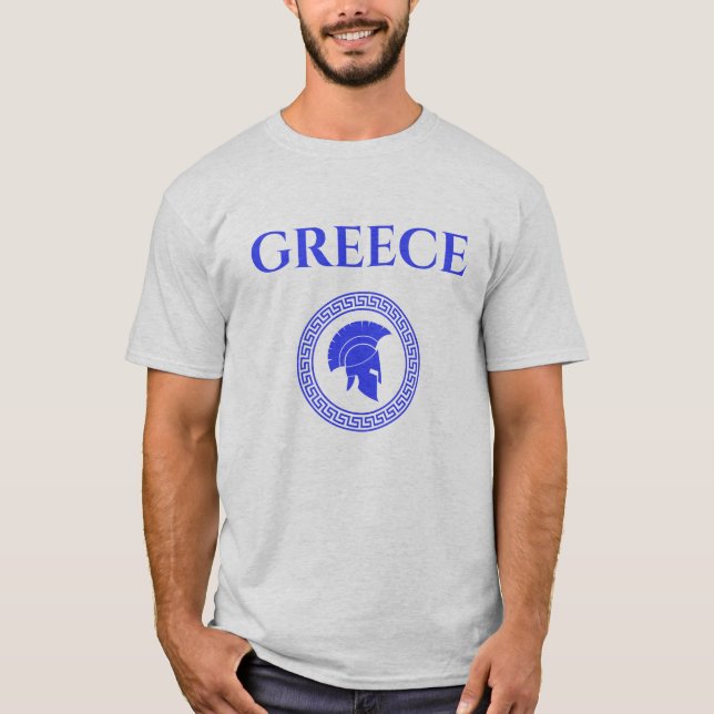 Grekland Spartan T Shirt (Framsida)