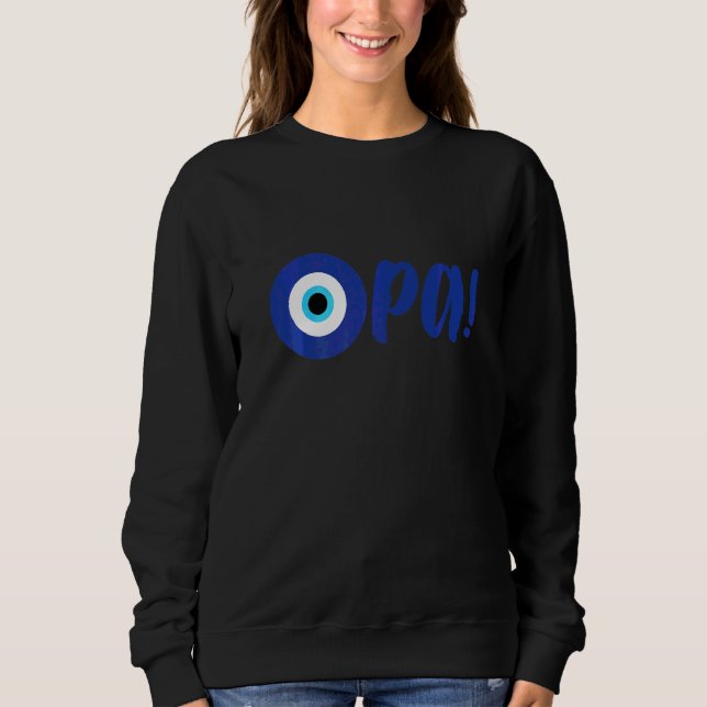 Grekland Stolthet Opa Ond Öga Hellas Grekland Ond  T Shirt (Framsida)