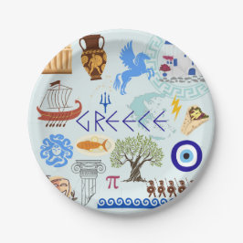 Grekland Symbols Travel Älskare